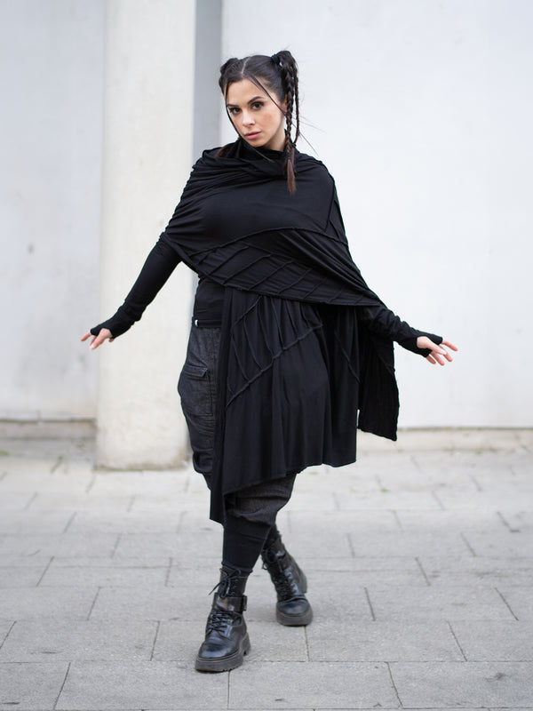 Cloak Rag Women's Avant Garde & Dystopian Cloaks - Rags by Jak