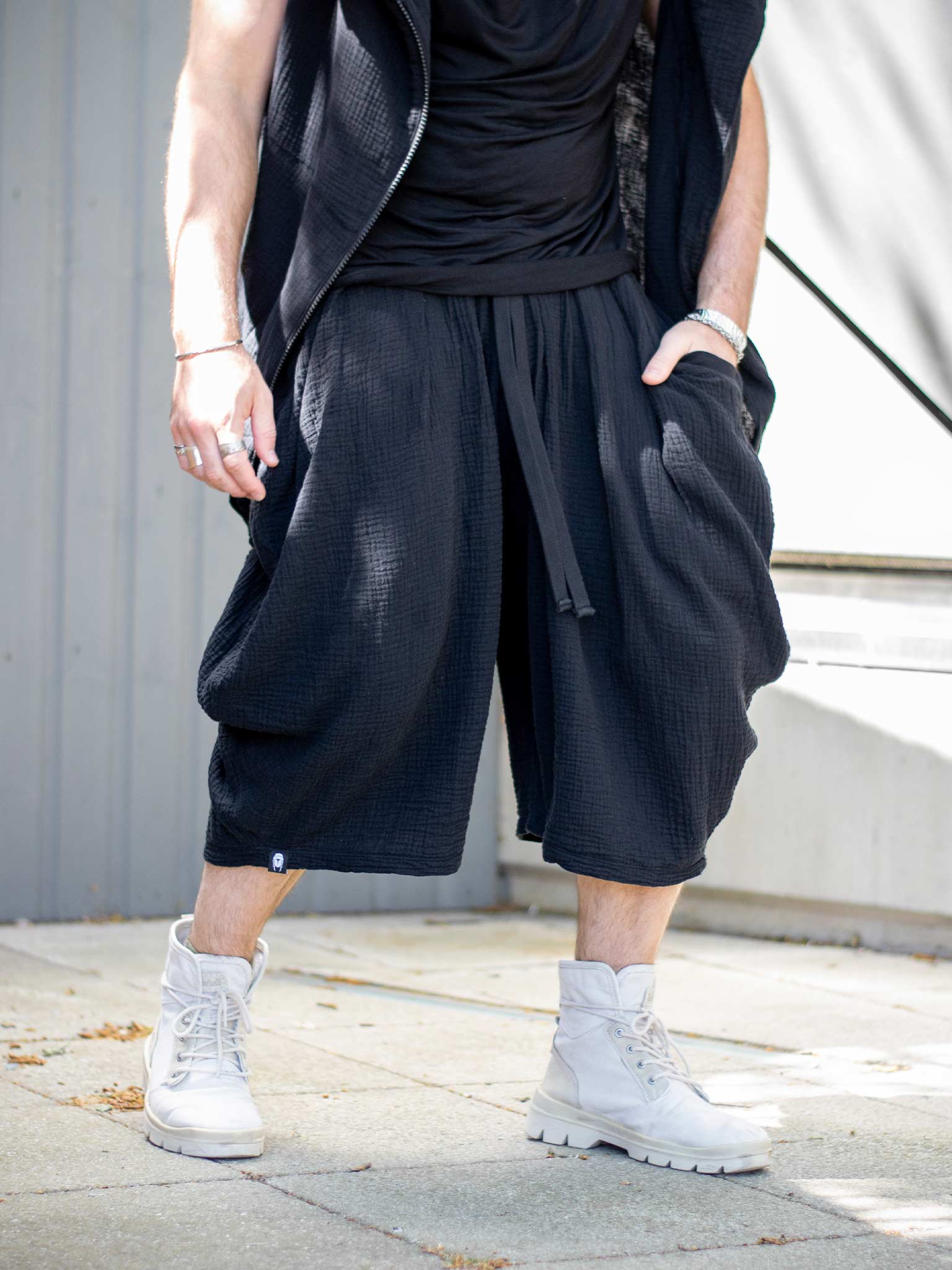 Men's Alternative Drop Crotch Cargo Shorts | Rags by Jak