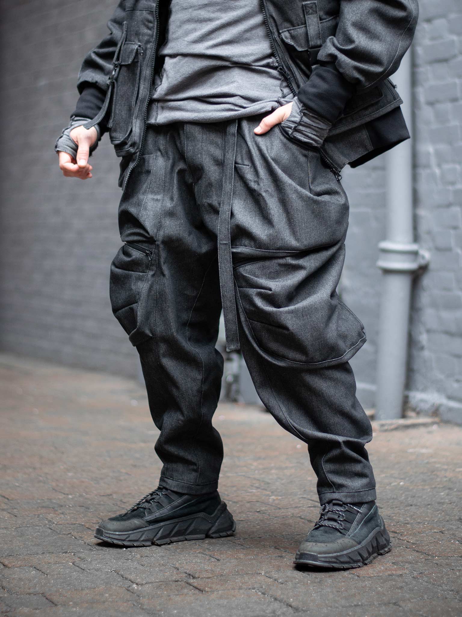 Men's Drop Crotch Cargos - Rags by Jak