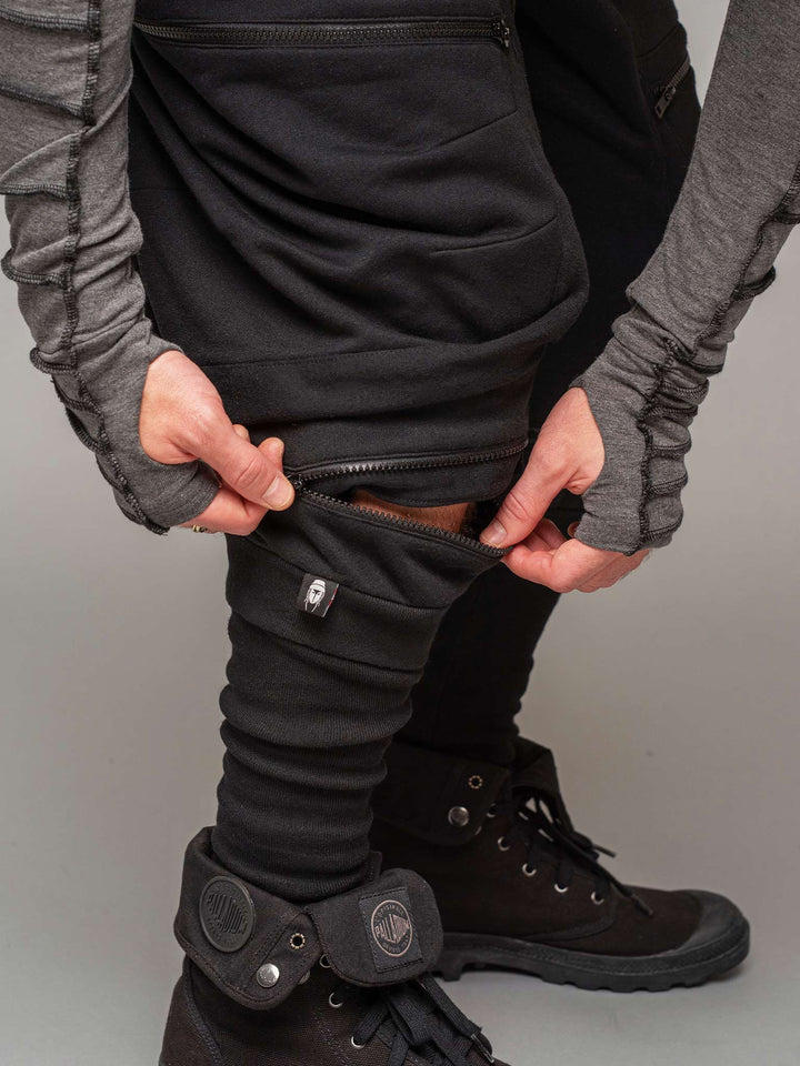 Removable calf support view of the Legion X joggers by Rags by Jak