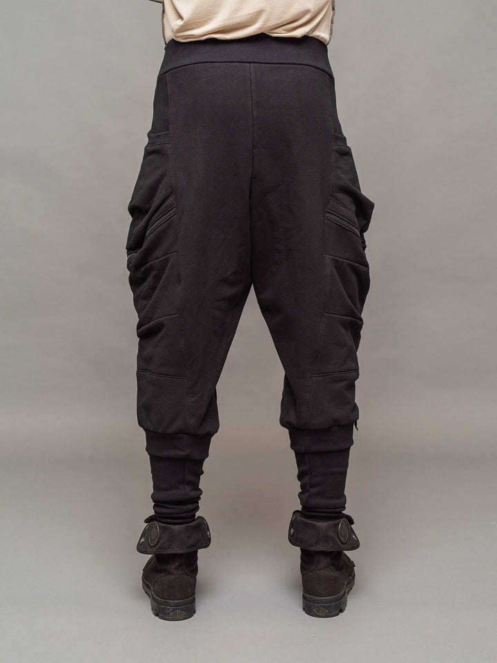 Back view of the Nomadix joggers in black
