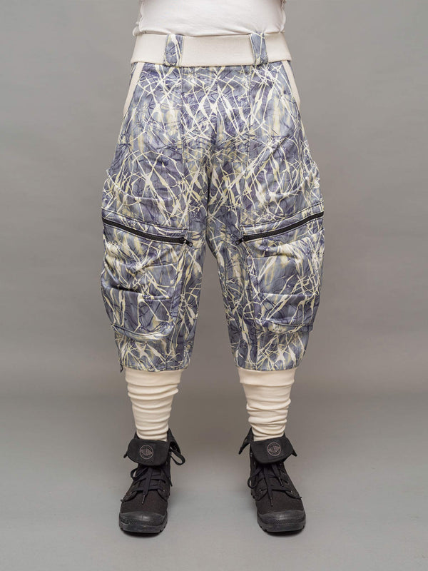 Front view of the Poseidon denim cargo pants by Rags by Jak.