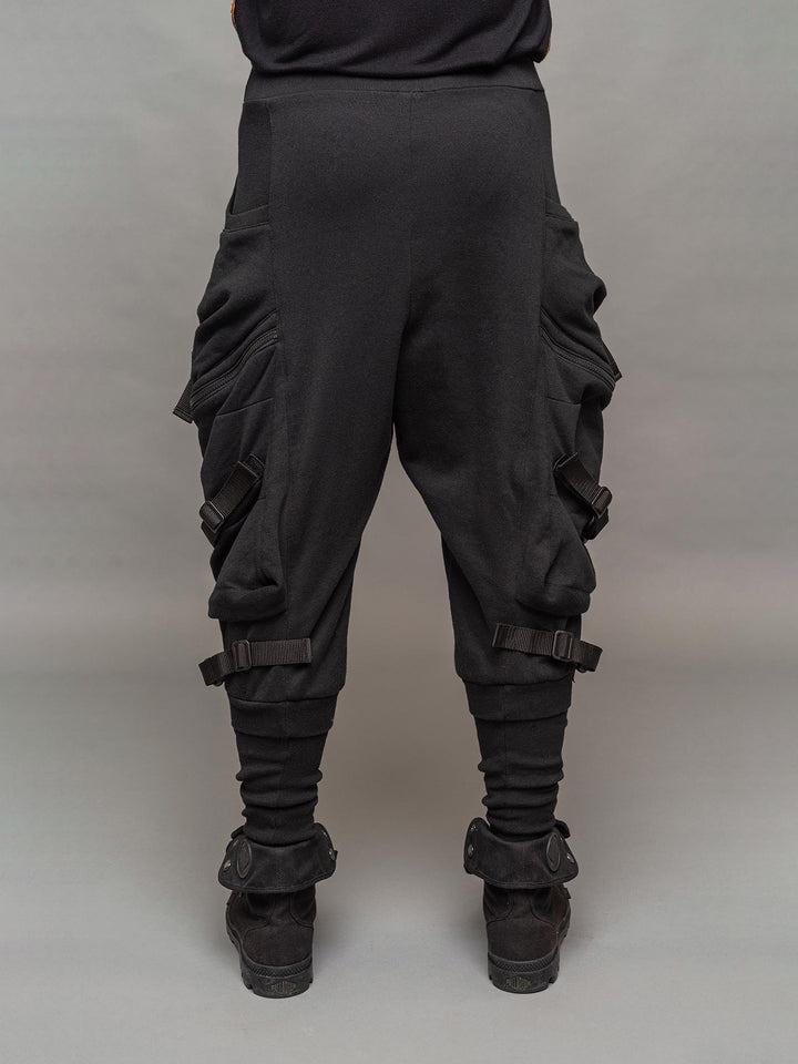 Back view of the Renegade joggers in black.