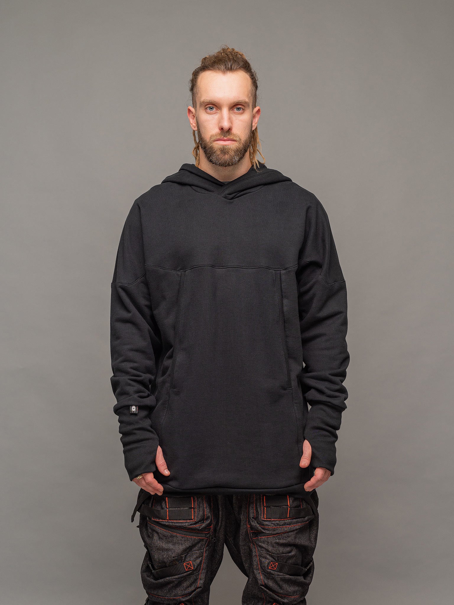 Men's Heavyweight 500gsm Hoodie with Pockets and Thumbholes – Rags by Jak