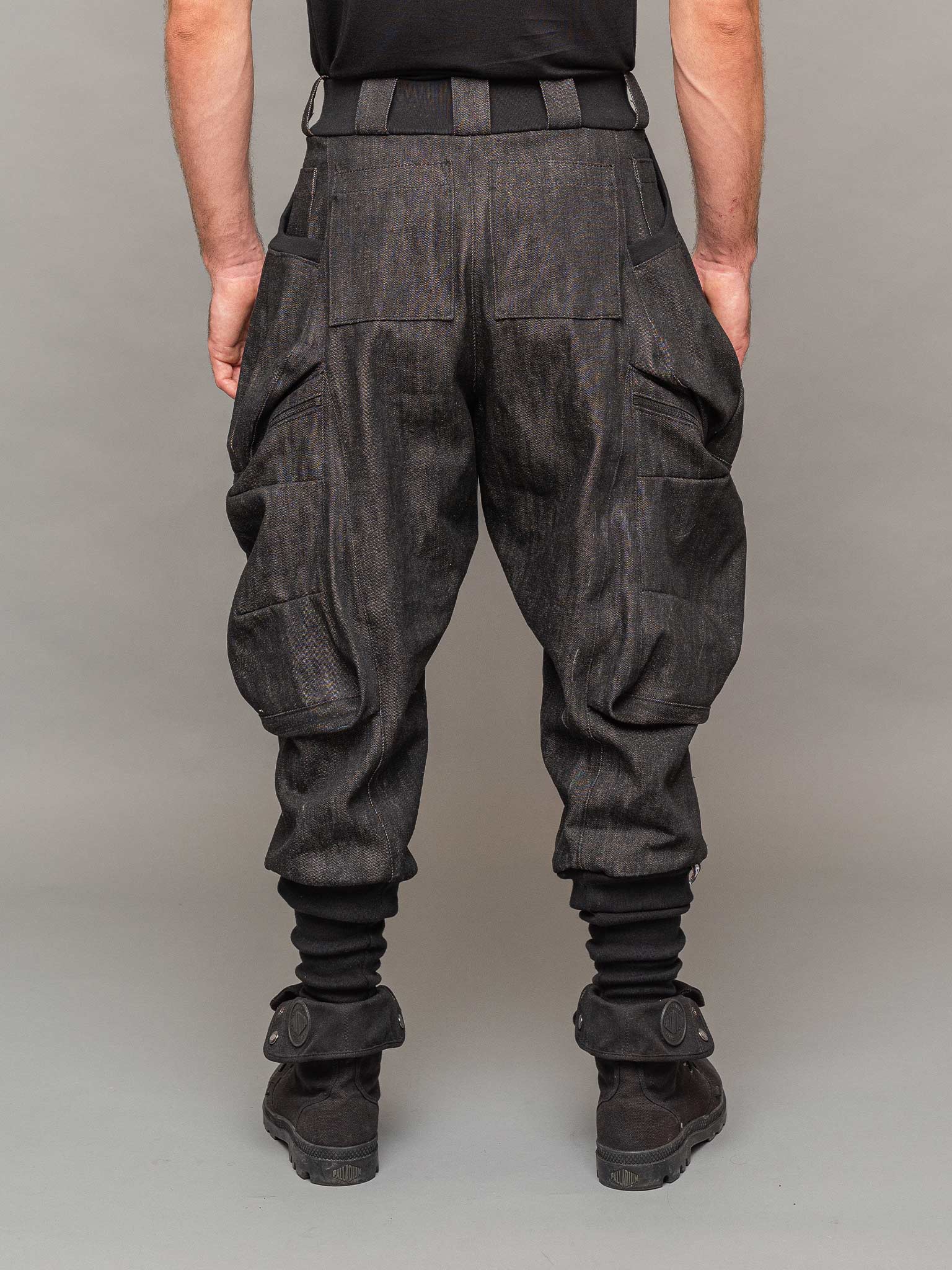 Men's Heavy duty 15oz Denim Cargo Pants with 10 Pocket Design – Rags by Jak